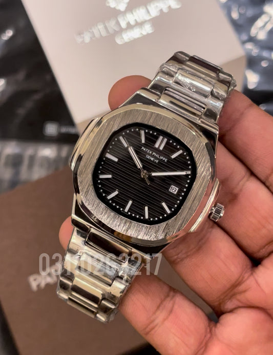 PP Silver with Black Dial