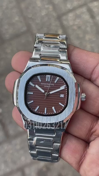 PP Silver with brown dial