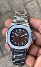 PP Silver with brown dial