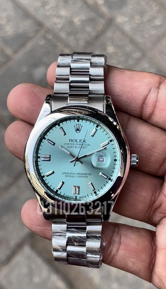 Stainless steel Chain silver watch Men